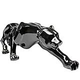 Pantera Negra Estatueta Decorativa De Cerâmica 37cm Verito