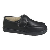 Pantufa Ajustável Preta Forrada Lã Inverno Specht Macia