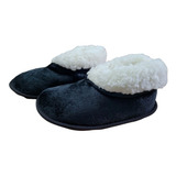 Pantufa Bota Puff Flexível Infantil Plush Em Lã Promoção
