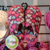 Pantufa Chinelo De Quarto Infantil Macio Menina Rosa Coração