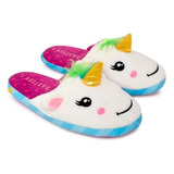 Pantufa Chinelo Unicórnio 3d Solado De Borracha Original