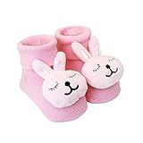 Pantufa Com Chocalho Coelho Rosa Clingo Rosa