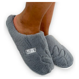 Pantufa Confortavel Peluciada Solado Borracha Unissex Linda