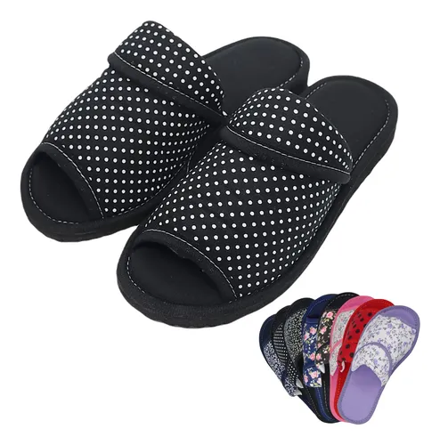 Pantufa Feminina Chinelo Algodao