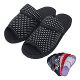 Pantufa Feminina Chinelo Algodão Antiderrapante Maternidade