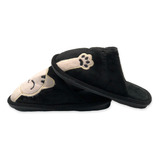 Pantufa Gatinho Infantil Preto