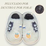 Pantufa Infantil Confortável Casa Frio Inverno Quente Luxo