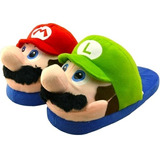 Pantufa Mario Luigi Bros 30/42 - Nintendo Frete Gratis