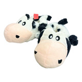 Pantufa Pijama Pelúcia Vaca Vaquinha Malhada Frio Inverno