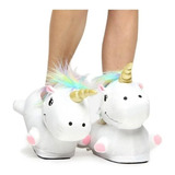 Pantufa Unicórnio 3d Original Solado Borracha Ricsen Linda