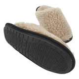 Pantufa Unissex Antiderrapante Bege Quente Chinelo De Quarto