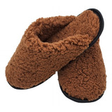 Pantufa Unissex Macia Lã Antiderrapante Chinelo De Quarto