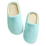 Pantufas Peludas Aconchegantes Femininas E Masculinas Acolchoadas Com Algodão Sapatos Felpudos De Inverno Para Casa Para Casais Tamanho 34 Rosa Azul 40 41