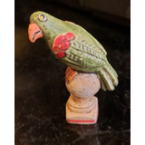 Papagaio Em Ceramica Miniatura