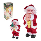 Papai Noel Com Som Musical Clima De Natal Boneco Enfeite