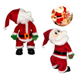 Papai Noel Dançarino Musical 32cm Enfeite Decoração Natal