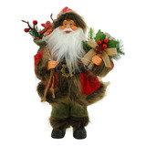 Papai Noel Decoração Natalina Boneco 30cm Várias Cores