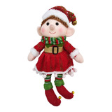 Papai Noel Duende De Natal Enfeite Decoração 33 Cm Luxo Top