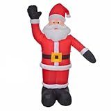 Papai Noel Gigante Inflável LED 2 40mt Enfeite Natal Bivolt