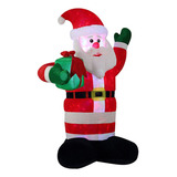 Papai Noel Inflável Presentinho Gigante Natal Decoração Cor Papai Noel Inflável C Presentes 157cm X 112cm X 244cm 110v 220v