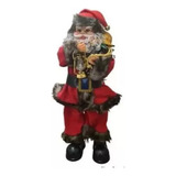 Papai Noel Musical Com Movimento Lampiao Prest 50 Cm Nipo