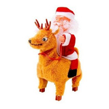 Papai Noel Musical Com Rena Que Anda Enfeite De Natal