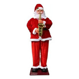 Papai Noel Musical Com Saxofone Bivolt 1 80 Metros Cor Vermelho 110v 220v