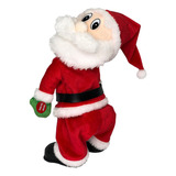 Papai Noel Musical Dançarino Mexe Bumbum 32 Cm Enfeite Natal