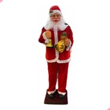 Papai Noel Natal Gigante Vermelho 1 8m Musical E Dançante Cor Vermelho Escuro 110v 220v