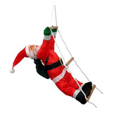 Papai Noel Subindo Escada Escalador Pendente Porta Cor 30cm