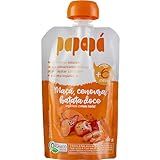 Papapá Papinha Infantil Orgânico Sabor Maçã Cenoura Batata Doce 100g Laranja