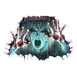 Papéis De Parede 3d Para Paredes Adesivo De Papel De Parede Adesivos De Zumbi Murais De Parede 3d Decalque De Chão Zumbi Adesivos Assustadores Adesivo De Chão Piso Dia Das Bruxas