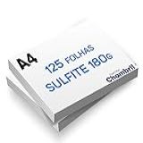 Papel A4 Chambril - Offset Sulfite 180g - 125 Folhas