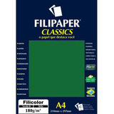 Papel A4 Color Filicolor Verde 180g 