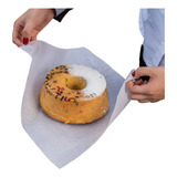 Papel Acoplado Grande Para Bolos Secos Lanches Bandejas