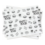 Papel Acoplado Hamburguer Lanche Com 400 Unidades Delivery