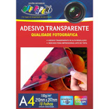 Papel Adesivo A4 Transparente