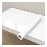 Papel Adesivo Branco Laca Para Envelopar Mesa Móveis 2m X 1m