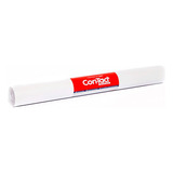Papel Adesivo Contact Branco Fosco Lavável 45cm X 5 Metros
