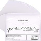 Papel Adesivo De Vinil Premium Para Impressão Para Impressora A Jato De Tinta E Laser Pacote Com 55 Unidades De Vinil Branco Brilhante à Prova D água Para Impressão A Jato De Tinta Seca Rapidamente E Retém A Tinta Lindamente JANDJPACKAGING