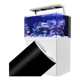 Papel Adesivo Decorativo Preto Fosco Aquários 100cm X 50cm