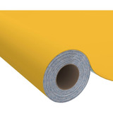 Papel Adesivo P envelopamento Colorido Fosco Vmp tac 45cx10m Cor Amarelo
