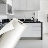 Papel Adesivo Rolo 20 Metros Envelopamento Móveis Madeira Cor Branco Fosco