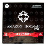 Papel Alumínio Narguile Amazon Hookah 40 Micras 50 Folhas