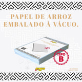 Papel Arroz Branco A4 Pacote C 100 Un Tipo B Leia Anúncio