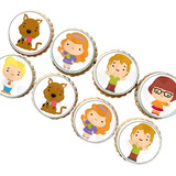 Papel Arroz Redondo Cortado Scooby Doo Cod01