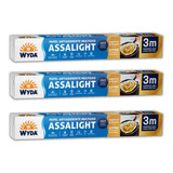 Papel Assalight Premium 3 Metros Wyda Kit Com 3 Rolos