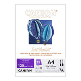 Papel Canson A4 Iris Vivaldi 120g 25fls Escolha A Cor