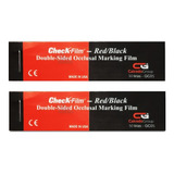 Papel Carbono Check film Red   Black 50 Folhas Kit C  2