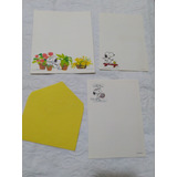 Papel Carta Antigo Snoopy Leia A